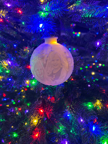 Personalized backlit ornaments