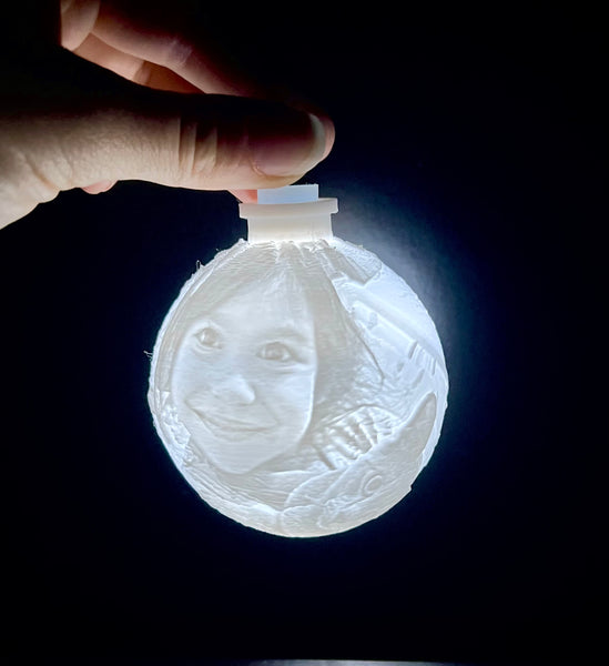 Personalized backlit ornaments