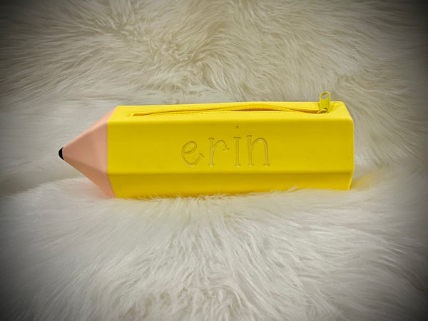 Engraved pencil case