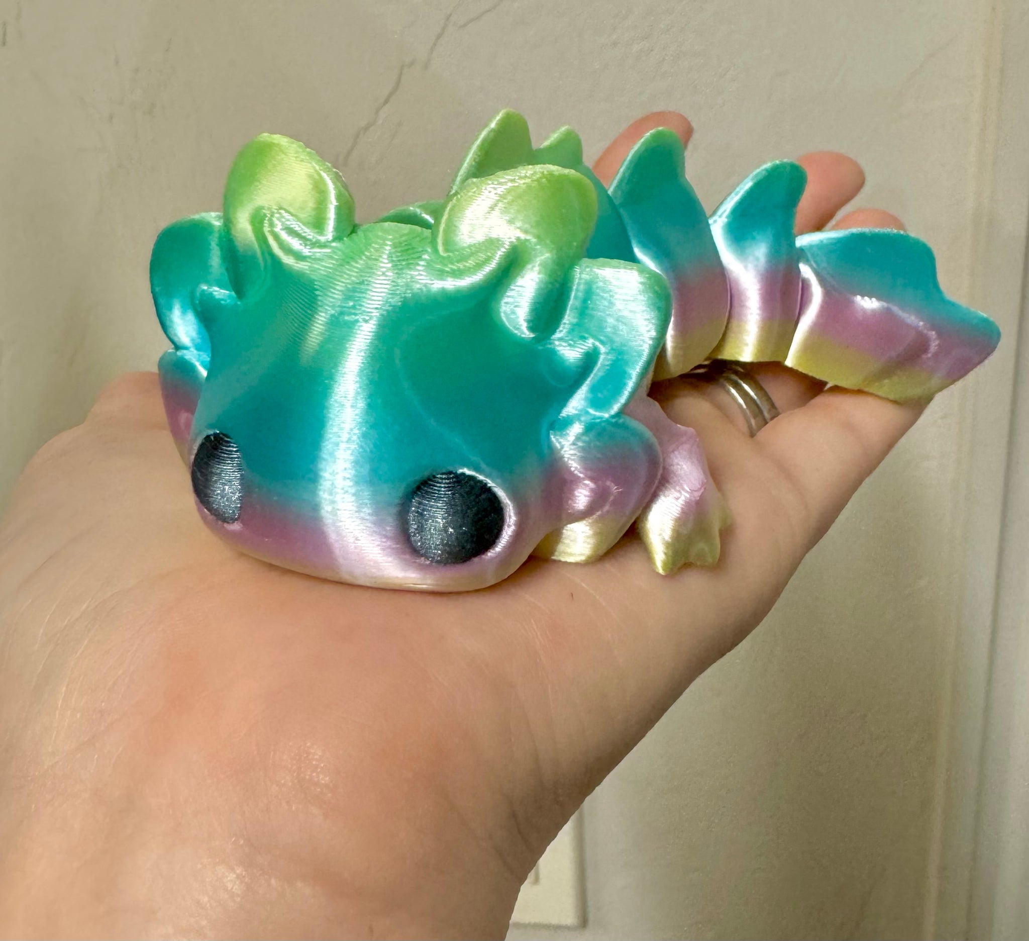 Custom color tadpole axolotl