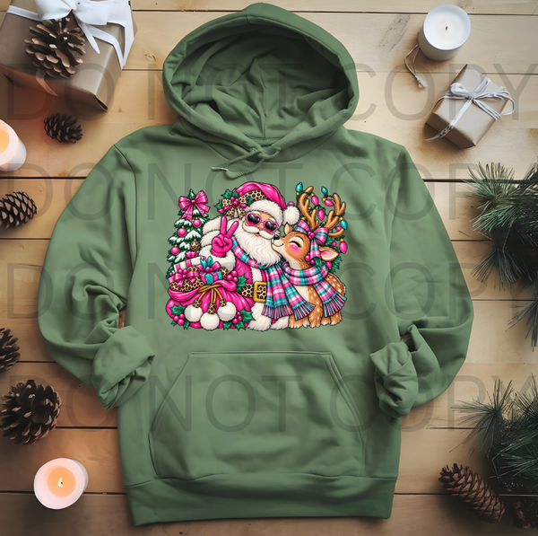 Santa Reindeer Hug
