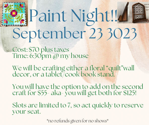 September 2023 Paint Night