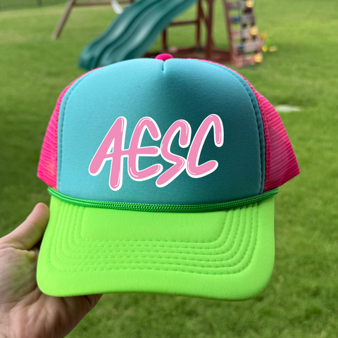 Neon Trucker Hat AESC