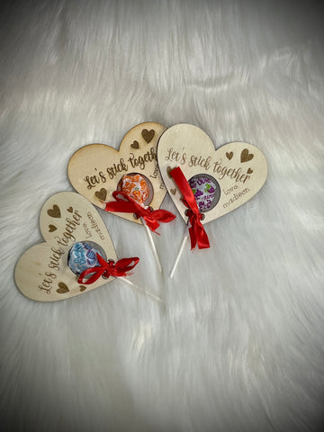 Valentines Lollipop holders