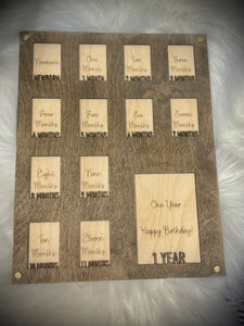 First year of life Photo Board