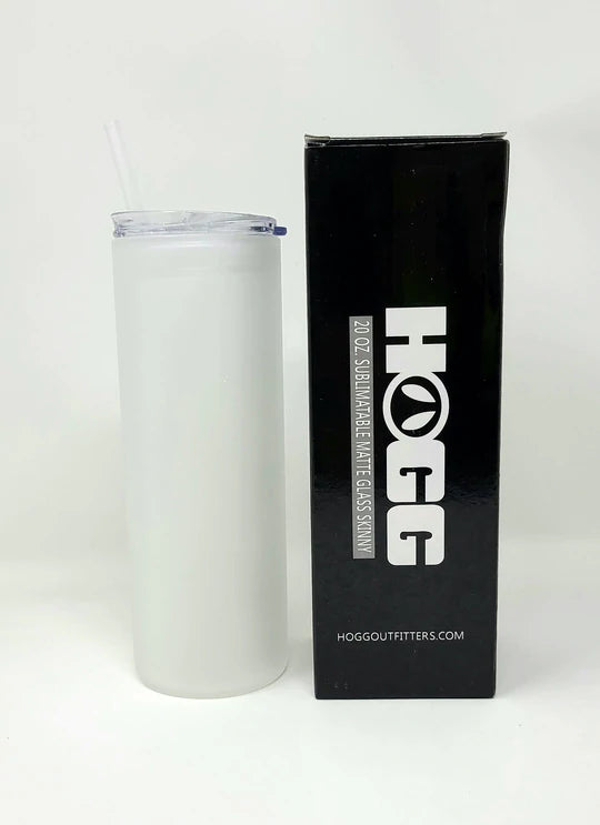 20oz frosted GLASS sublimation tumbler