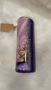 Purple marble / glitter