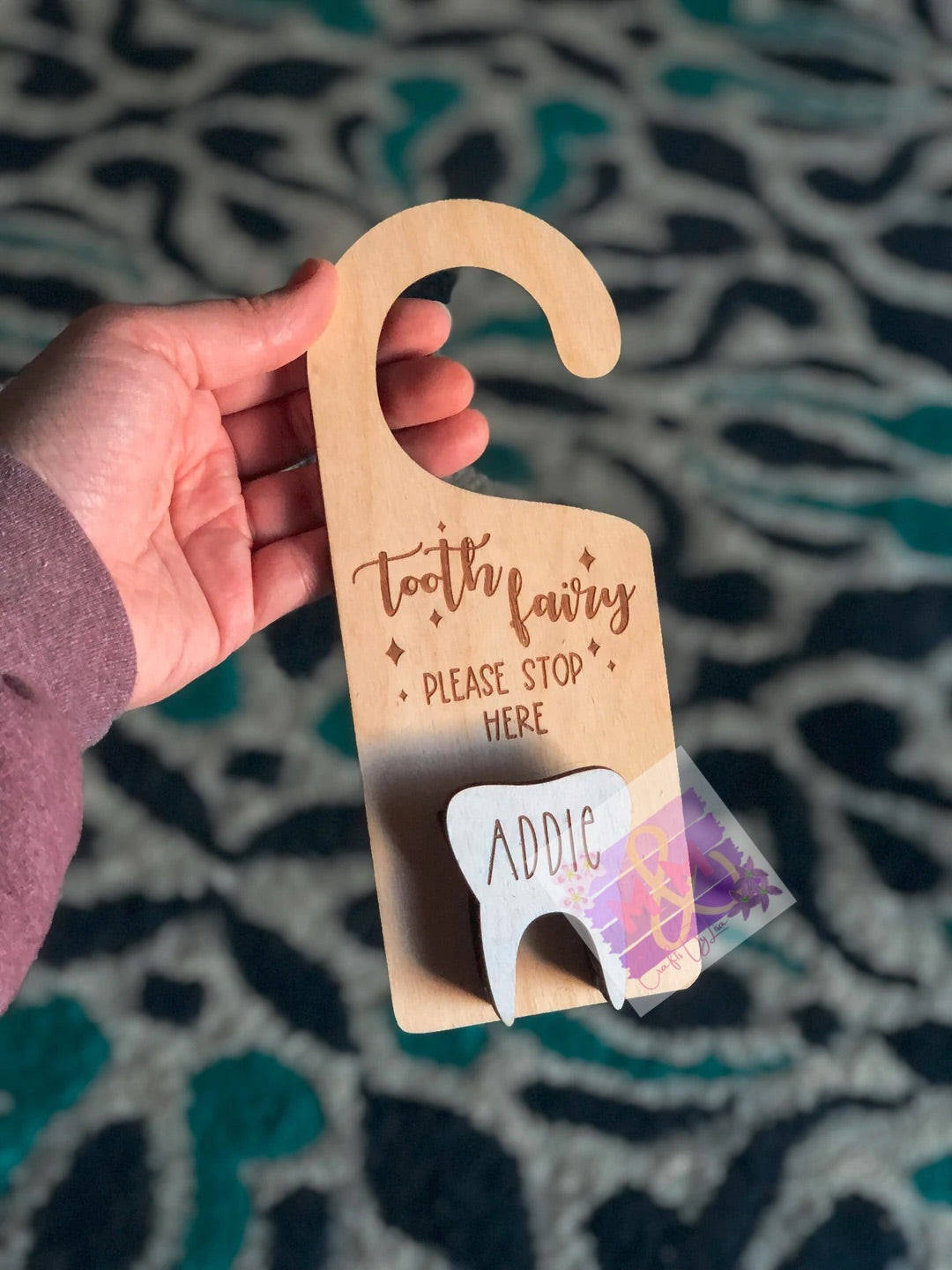 Tooth fairy door hanger