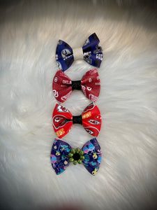 Speciality faux leather bows