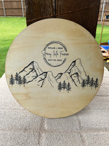 Custom 15” wood round